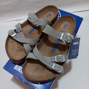 Birkenstock Franca Dove Gray EU 37, US L 6, M 3 Nubuck Soft Footbed Regular Fit